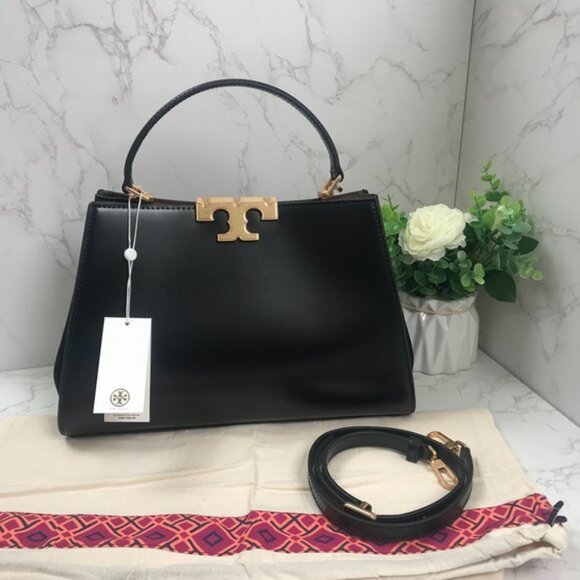 Tory Burch Eleanor Spazzolato Satchel Bag - Picture 2 of 10